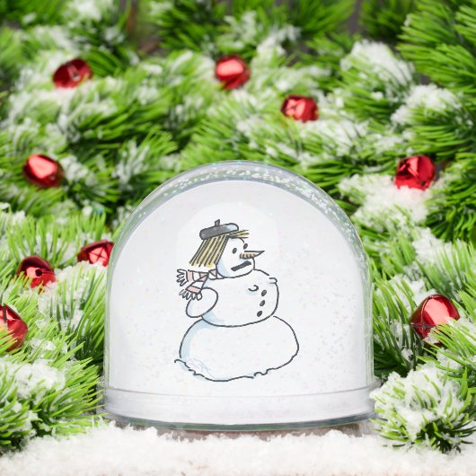 Snowwoman snow globe schneekugeln (Weihnachten)