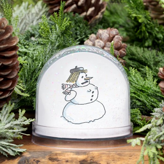 Snowwoman snow globe schneekugeln (Winter)