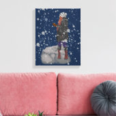 Snowy Abend Leinwanddruck (Insitu (Wohnzimmer))