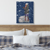 Snowy Abend Leinwanddruck (Insitu (Schlafzimmer))