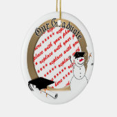 Snowy-Abschluss-Foto Keramik Ornament (Rechts)