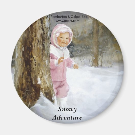 Snowy Adventure Magnet (Vorne)