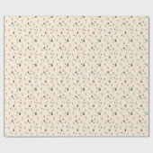 Snowy Alpine Skiers on Holiday - Retro Geschenkpapier (Flach)