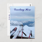 Snowy Alps Post Card Postkarte (Vorne/Hinten)