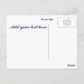 Snowy Alps Post Card Postkarte (Rückseite)