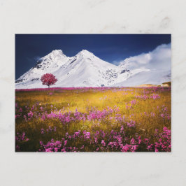 Snowy Alps Postcard Postkarte