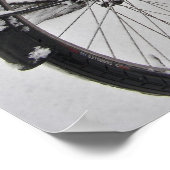 Snowy Amsterdam in den Niederlanden im Winter Poster (Ecke)