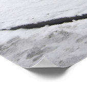 Snowy Amsterdam in the Netherlands in winter Poster (Ecke)