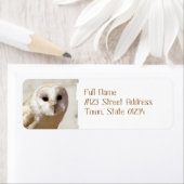 Snowy Barn Owl Mailing Labels (Insitu)