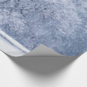 Snowy-Baum-Winter gefrorene Szene Geschenkpapier (Ecke)