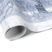Snowy-Baum-Winter gefrorene Szene Geschenkpapier (Rolleneckpunkt)