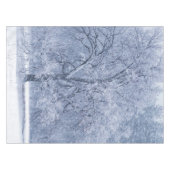Snowy-Baum-Winter gefrorene Szene Tischdecke (Vorderseite (Horizontal))