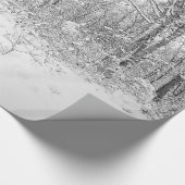 Snowy-Bäume im Poconos Geschenkpapier (Ecke)