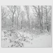 Snowy-Bäume im Poconos Geschenkpapier (Flach)