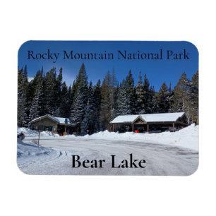 Snowy Bear Lake Rocky Mountain Nationalpark Magnet