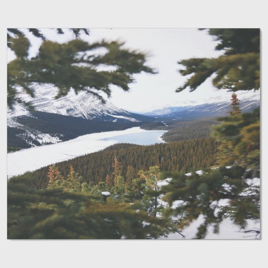 Snowy-Berg Geschenkpapier (Flach)