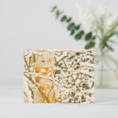 Snowy Birch Postkarte (Stehend Vorderseite)