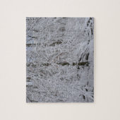 Snowy Birch Tree Canopy Puzzle (Vertikal)