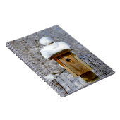 Snowy Birdhouse Notebook Notizblock (Rechte Seite)