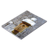 Snowy Birdhouse Notebook Notizblock (Linke Seite)