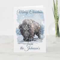 Snowy Bison, Western Weihnachten