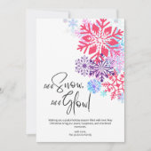 Snowy Bliss Weihnachtskarte Einladung (Vorderseite)