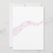 Snowy Bliss Weihnachtskarte Einladung (Rückseite)