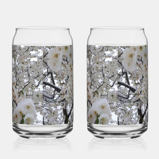 Snowy Blossom Drinkware Set Dosenglas (Links)