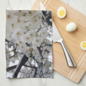 Snowy Blossom Kitchen Towel Geschirrtuch (Viertel Falte)