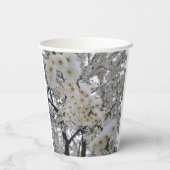 Snowy Blossom Paper Cup Pappbecher (Rückseite)