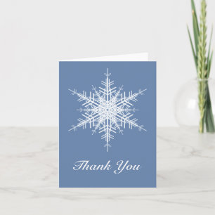 Snowy Blue Danke-Card Dankeskarte