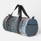 Snowy Blue Gray Winter Nature Scene Duffle Bag (Rechte Ecke)