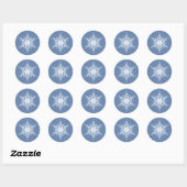 Snowy Blue Sticker (Blatt)