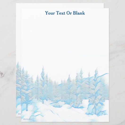 Snowy Blue Trees (Vorne/Hinten)