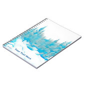 Snowy Blue Trees Notizblock (Linke Seite)