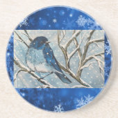 Snowy Bluebird Untersetzer (Vorne)