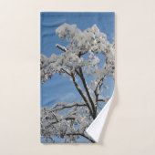 Snowy Branches #1 #winter #wall #art Badhandtuch Set (Handtuch)