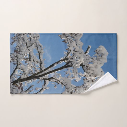 Snowy Branches #1 #winter #wall #art Badhandtuch Set (Handtuch)