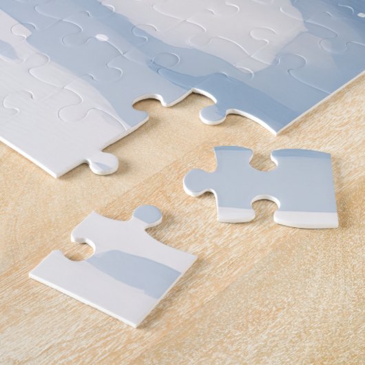 Snowy Bridge Boykin Spaniel Christmas Art Puzzle (Seite)