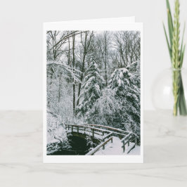 Snowy Bridge Feiertagskarte