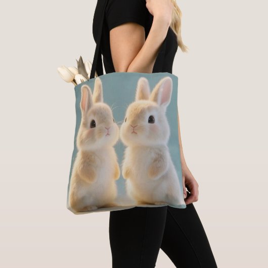 Snowy Bunny Tote Bag Tasche (Von Nahem)