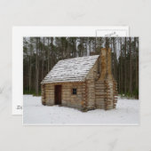 Snowy Cabin Postkarte (Vorne/Hinten)