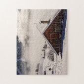 SNOWY CABIN SCENE JIGSAW PUZZLE (Vertikal)