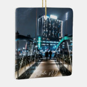 Snowy Canalside Walk Keramikornament (Rechts)