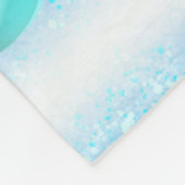 Snowy Candy Cane Forest Winter Szene Fleecedecke (Ecke)