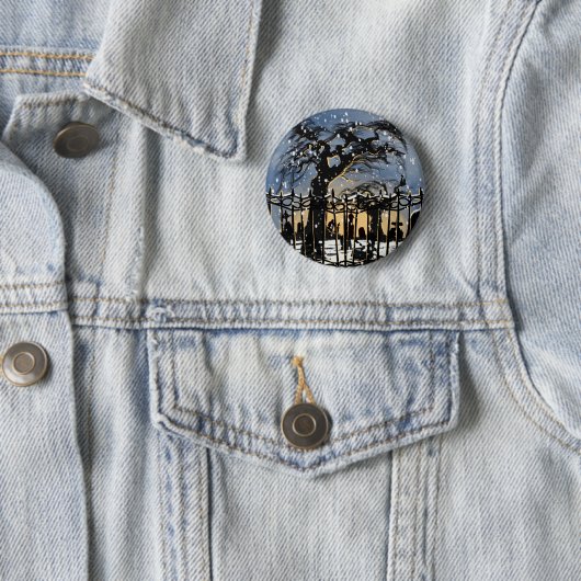Snowy Cemetery Vibes Button (Beispiel)