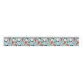  Snowy Christmas Aesthetic Pattern- Winter Design Ripsband (Vorderseite)