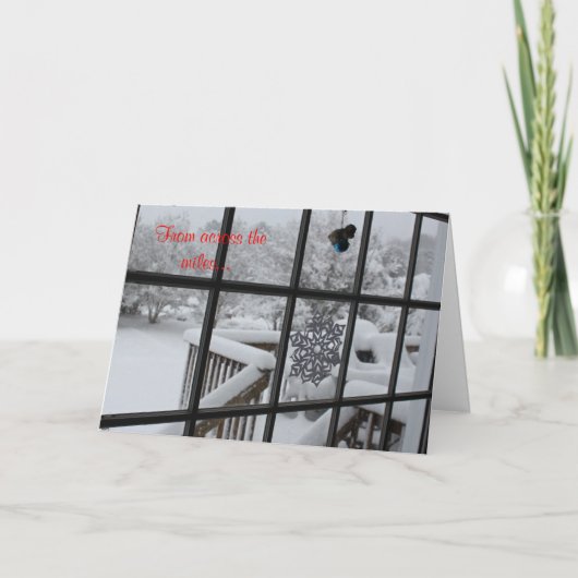 Snowy Christmas Card Feiertagskarte (Vorderseite)