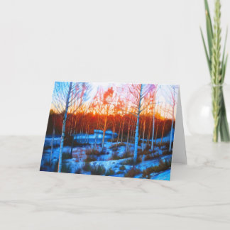 Snowy Christmas Card Feiertagskarte