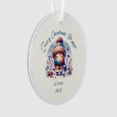 Snowy Christmas Magic Acrylic Ornament (Vorderseite)